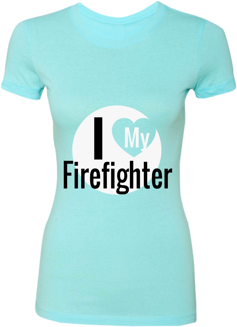 Women Love Firefighter Ladies Perfect Tee - Active Shirt (1000x1456)