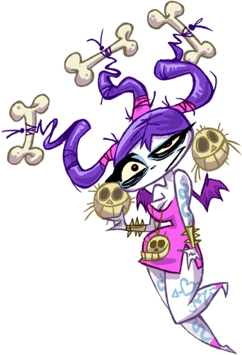 Big Mama Is The Final Boss Of Rayman Origins - Rayman Origins All Nymphs (407x524)