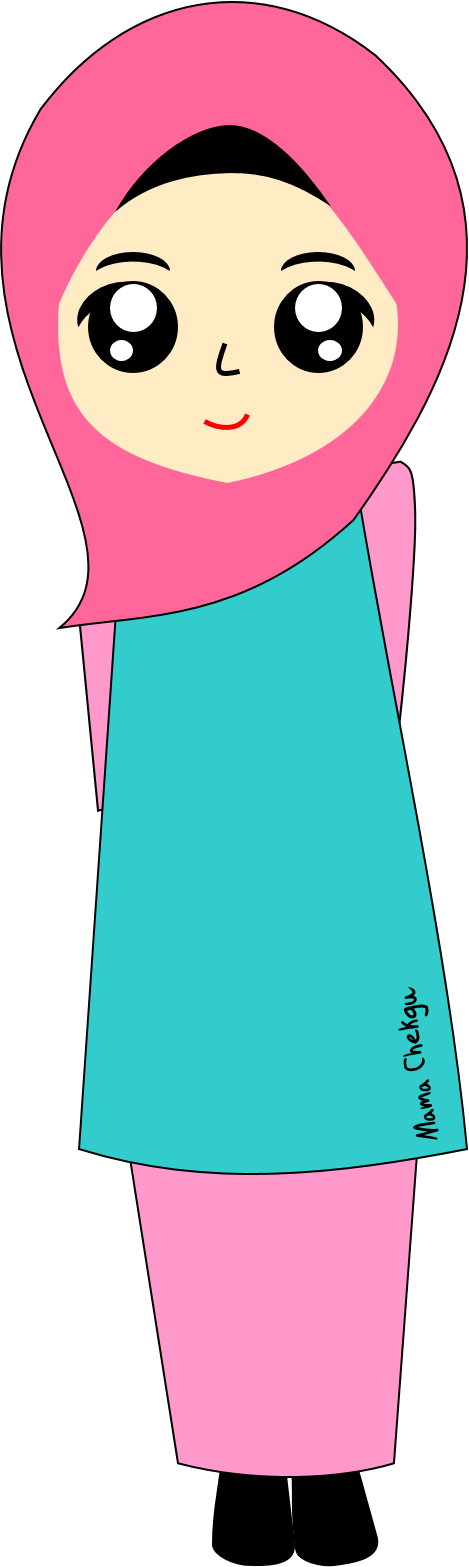Baju Kurung Clipart - Baju Kurung Clipart (469x1567)