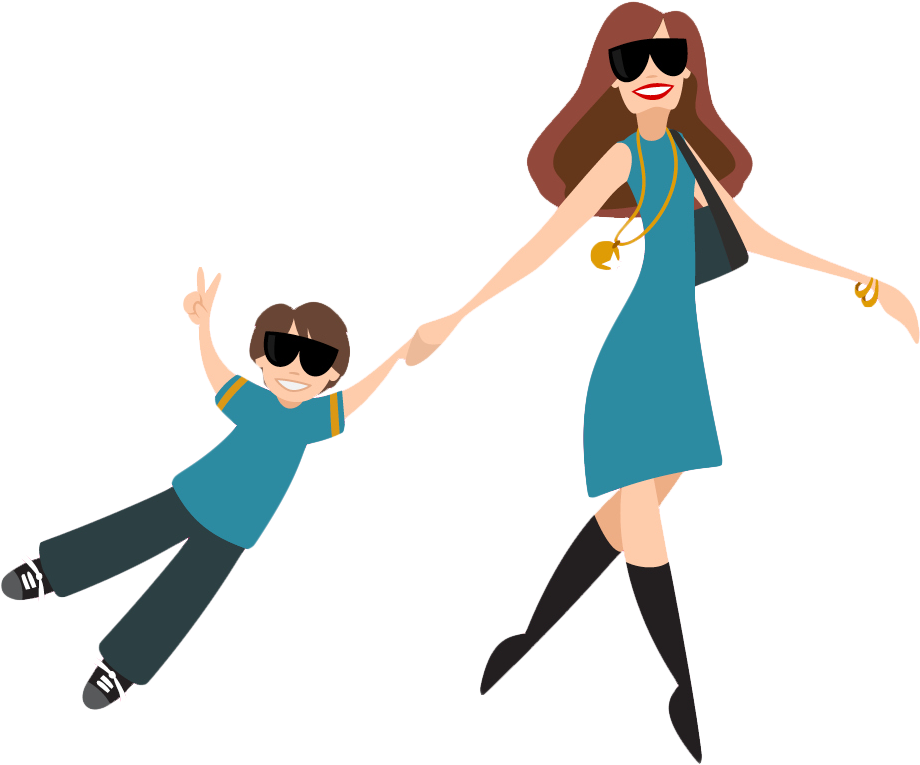Mommy Clipart Alone - Single Mom Clipart (940x843)