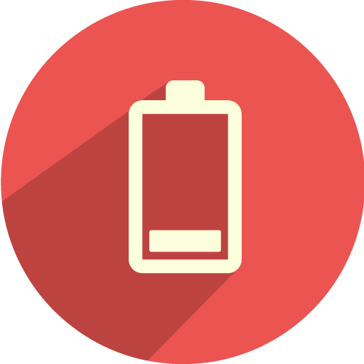 Pixel - Battery Icon Red (512x512)