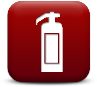 129463 Simple Red Square Icon Signs Fire Extinguisher - Fire Extinguisher (512x512)