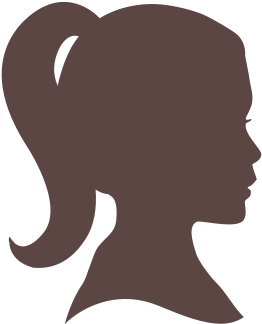 Woman Head Silhouette Clipart - Palmistry (349x349)