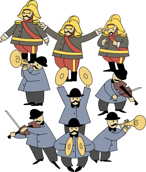 Band By Rones - Man Playing A Musical Instrument Tote Bag (1088x1280)