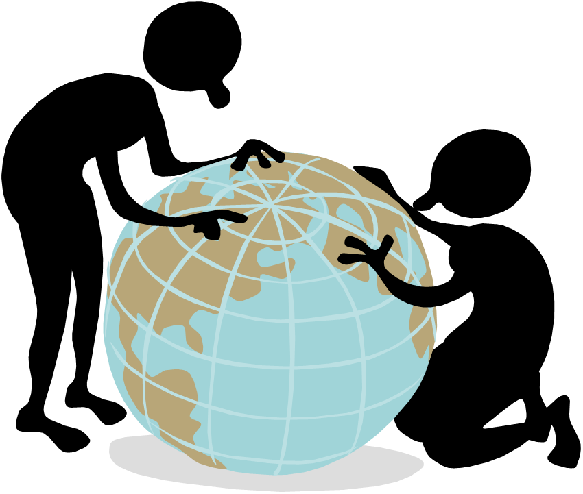 Software Systems That Interact With People Speak Volumes - Globe (850x721)