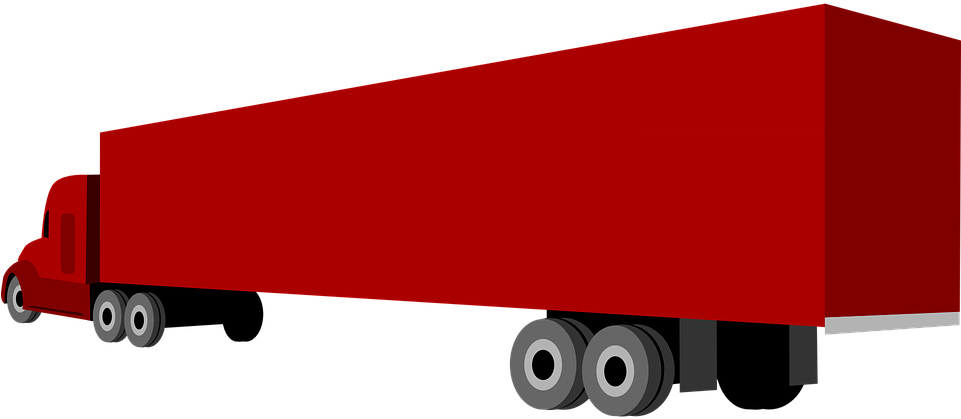 18 Wheeler Fire Cliparts 17, - Trailer .png (960x480)