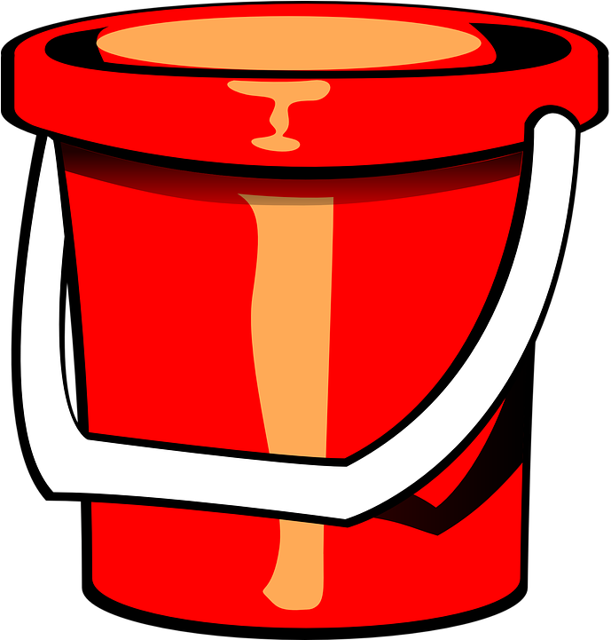 Bucket Clip Art 14, - Pail Clip Art (734x720)