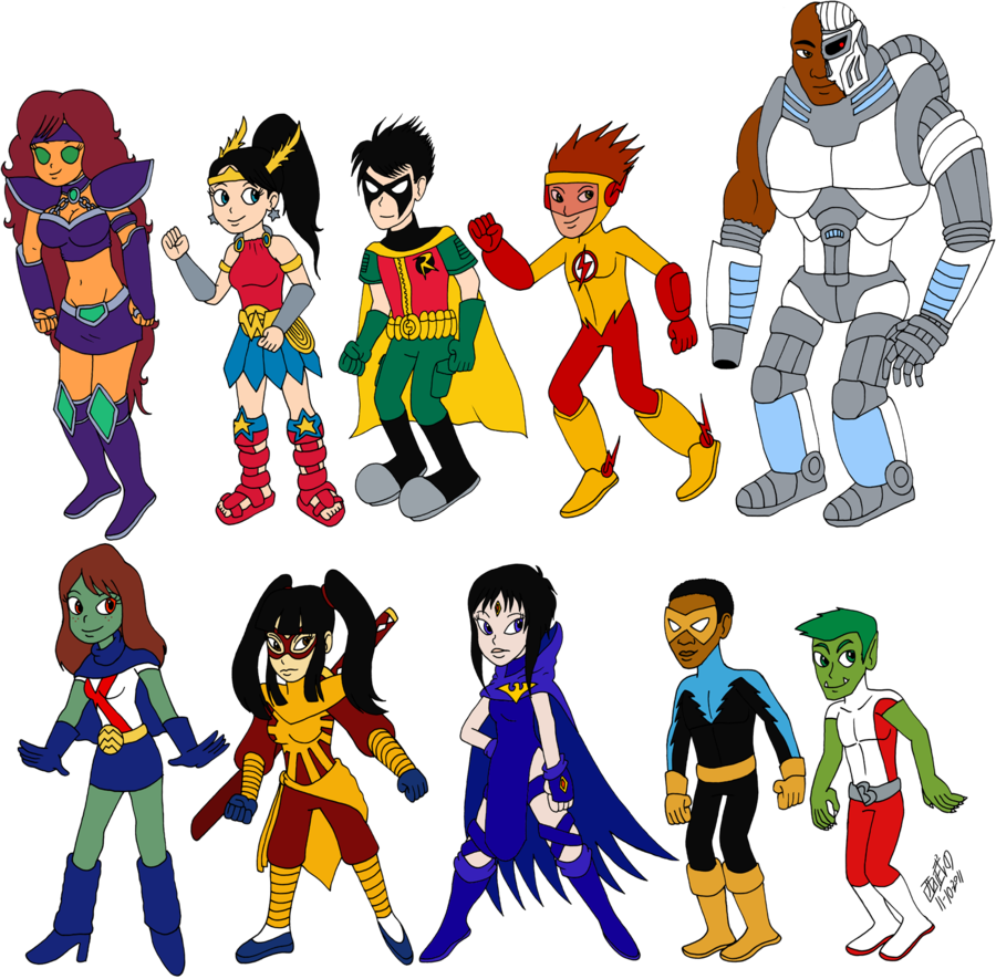 Teen Titans Redesigns By Tuxedomoroboshi - Drawing (900x885)