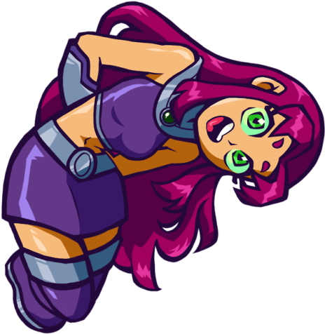 Teen Titans - Star Fire - Cartoon (500x500)