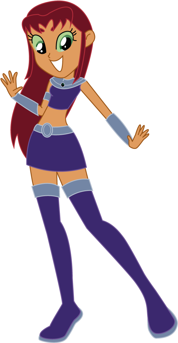 Equestria Girls X Teen Titans - Starfire (637x1202)
