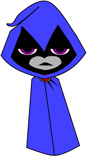 Teen Titans Go - Teen Titans Go Blue Raven (349x625)