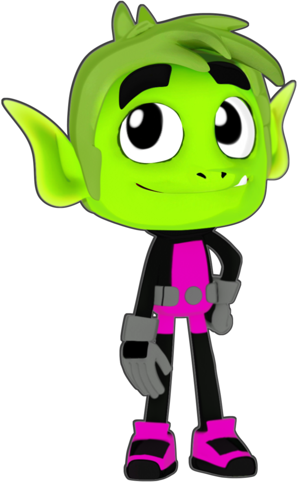 Beast Boy-teen Titans Go By Estefanoida - Beast Boy (737x1084)
