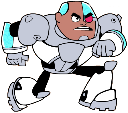 Teen Titans, Go Who's Your 2nd Favorite Character - Teen Titans Go Cyborg Png (1600x412)