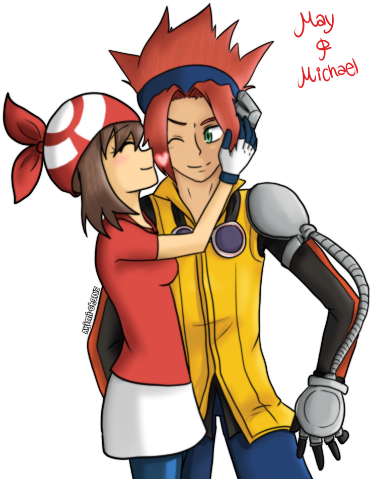 Michael And May By Akimi-chan15 - Cartoon (900x1083)