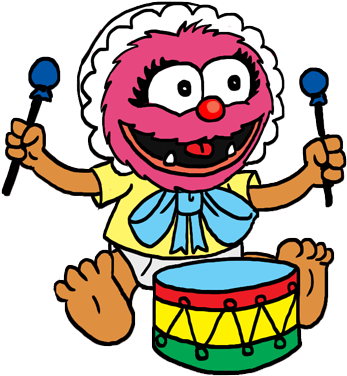 Printable Coloring Page Sheets Coloring - Baby Animal From The Muppets (357x389)