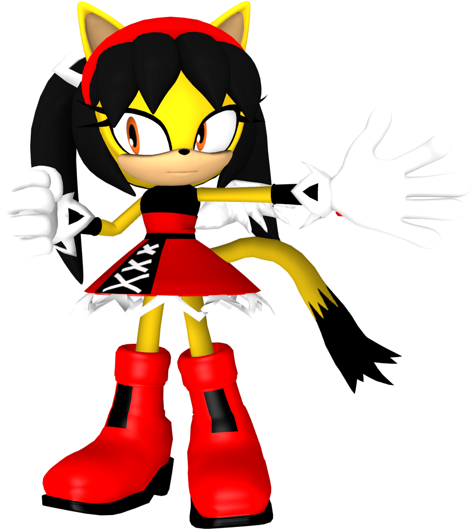 Honey The Cat Archie Render By Detexki99 - Cartoon (1080x1096)