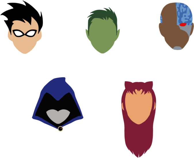 Minimal Teen Titans By Paandra - Raven Teen Titans Minimalist (800x636)