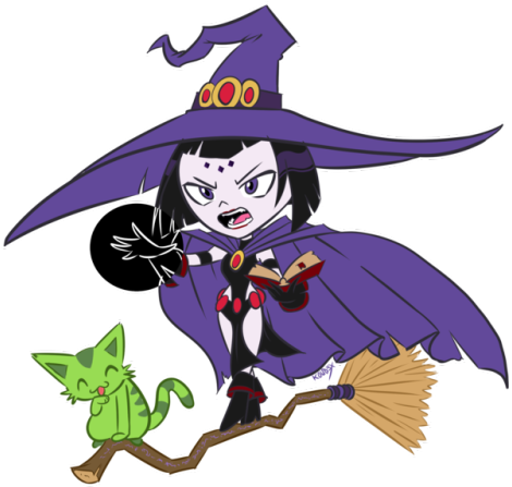 Wanted To Draw Some Teen Titans Go Halloween Stuffs - Teen Titans Go Raven Dancer (500x479)