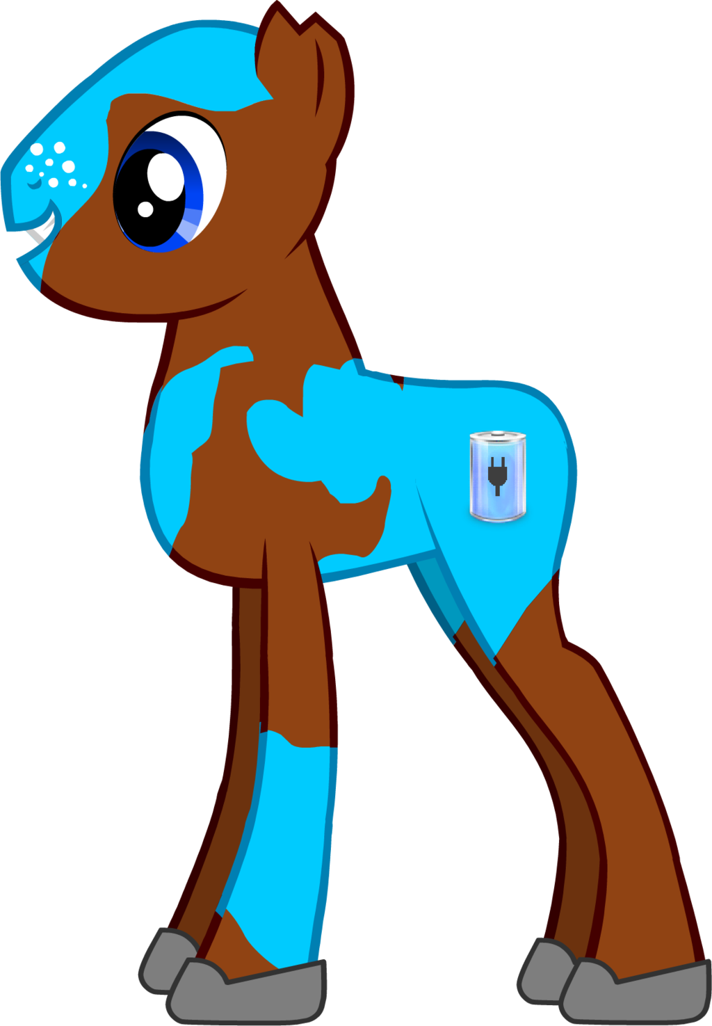 Teen Titans Ponified - Original Cyborg Teen Titans (1024x1475)