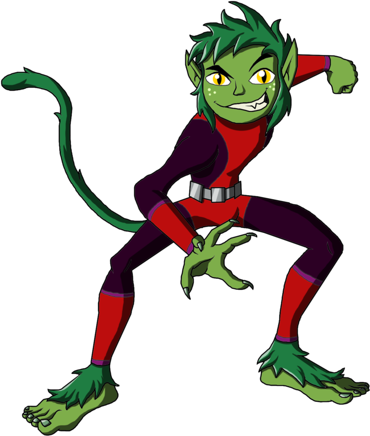 New Teen Titans - Teen Titans Beast Boy (894x893)