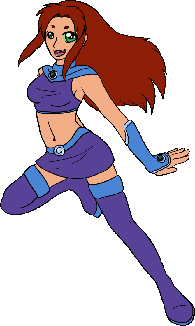 Teen Titans By Izzydactyl - Starfire (669x1118)