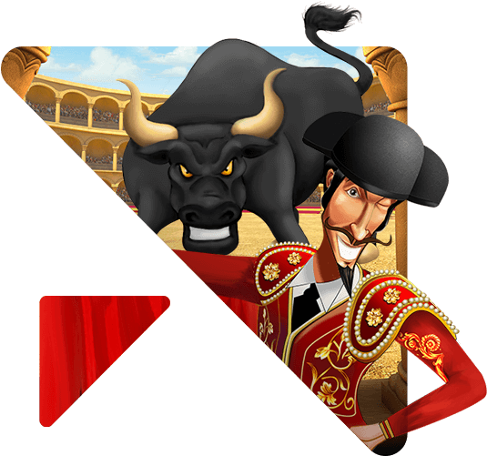 Face The Bull In Corrida Romance - Cartoon (536x540)