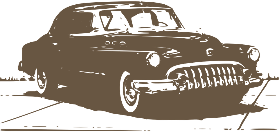Classics Clipart Old Fashioned Car - Vintage Retro Png (960x480)