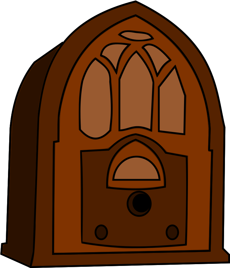 Very Old Radio Clipart - Old Time Radio Clip Art (2000x1063)