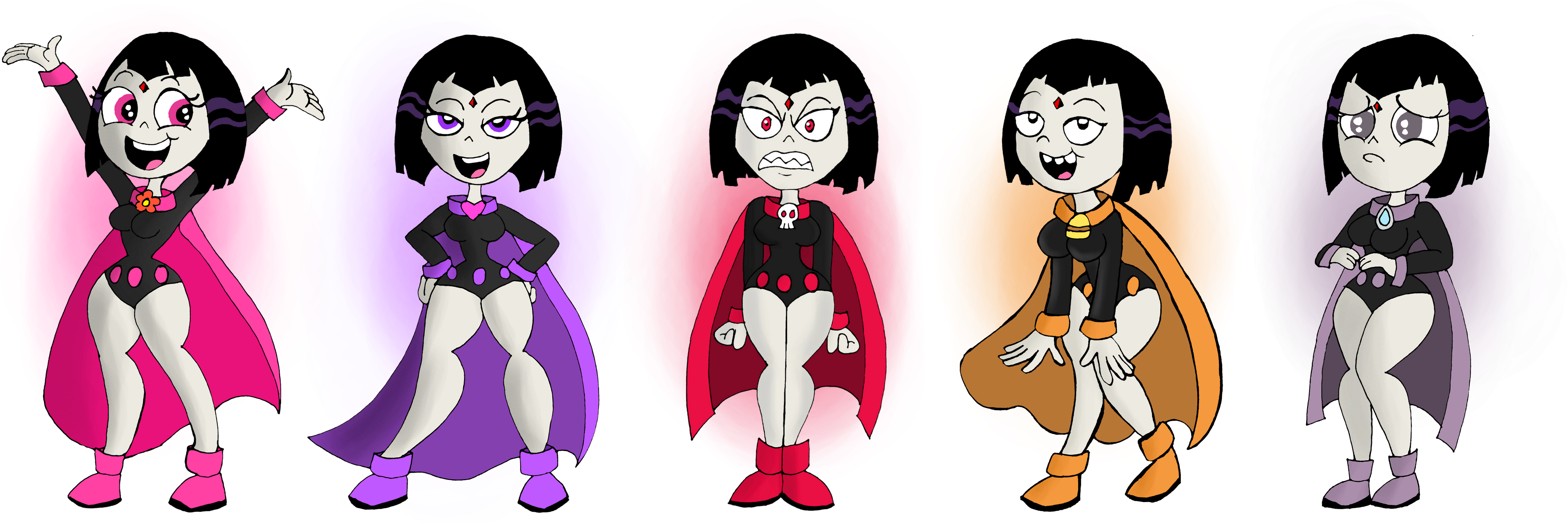 Colors Of Raven Go By Sb99stuff - Teen Titans Go Colors Of Raven (5024x1600)