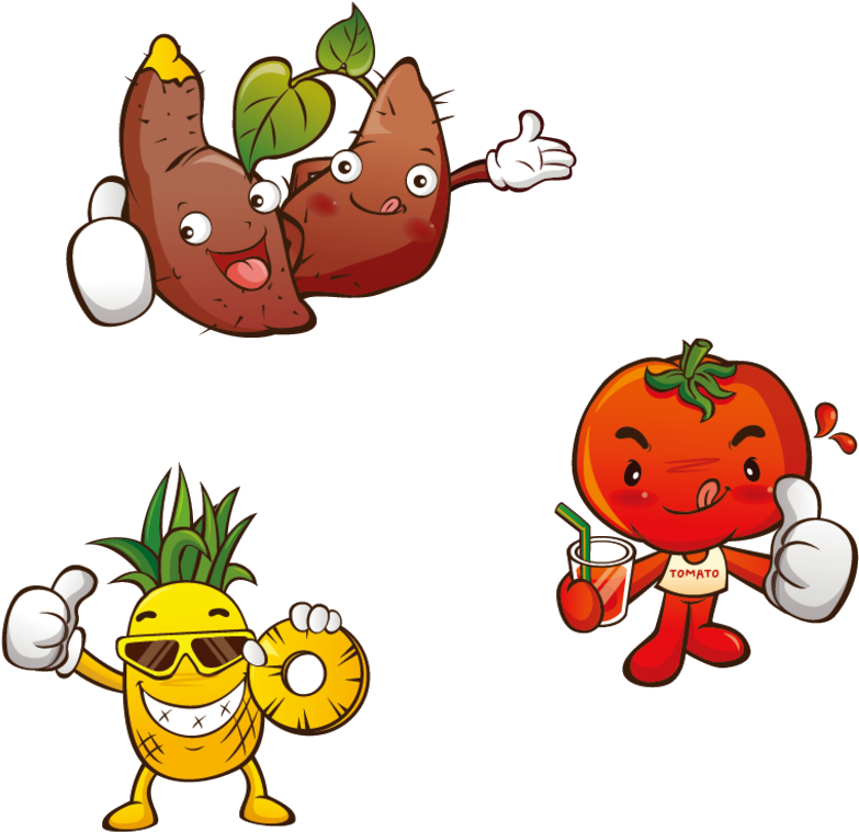 Sweet Potato Cartoon - Sweet Potato Cartoon (1104x1104)