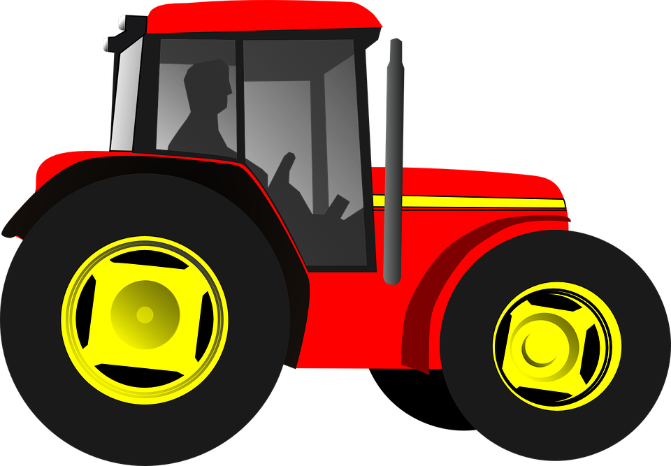 Plowing Truck Cliparts 13, - Red Tractor Clipart (960x667)
