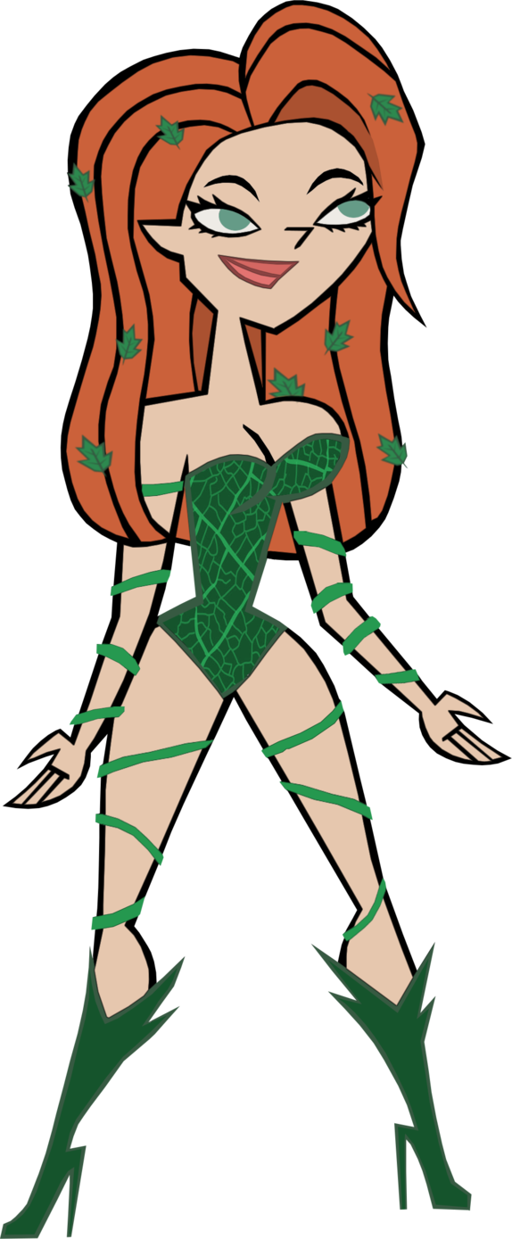 Poison Ivy By Vity-dream - Poison Ivy Cartoon Png (574x1389)