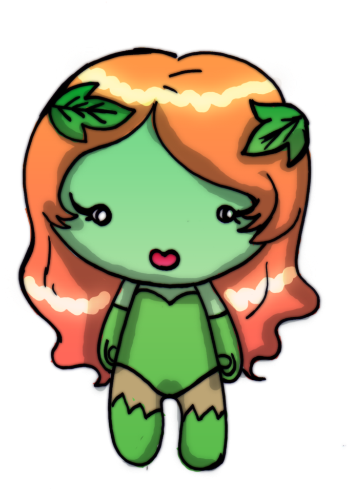 Poison Ivy By Danielle-chan - Poison Ivy Chibi (796x1003)