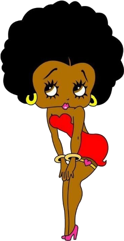 Black Baby Boop Baby Wearing Red Dress - Black Betty Boop Tattoos (500x500)