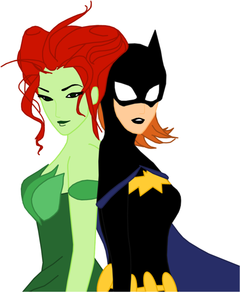 Batgirl And Ivy By Randomperson77 - Cartoon (810x986)