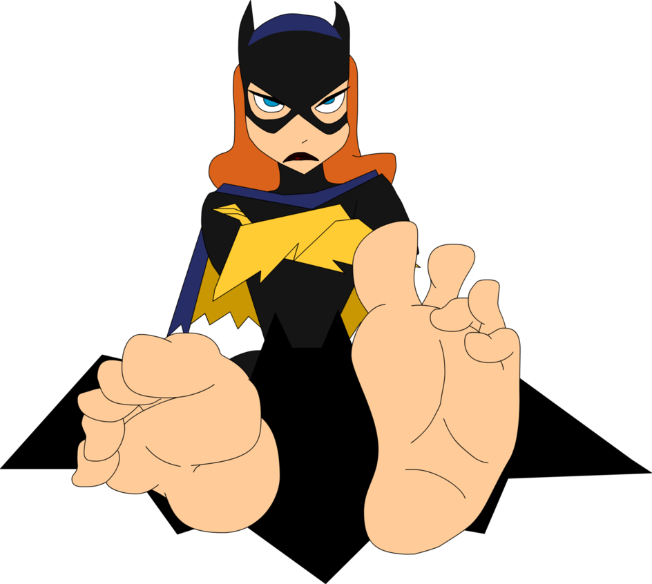 Batgirl In Stocks By T95master - Batgirl Feet - (944x846) Png Clipart  Download