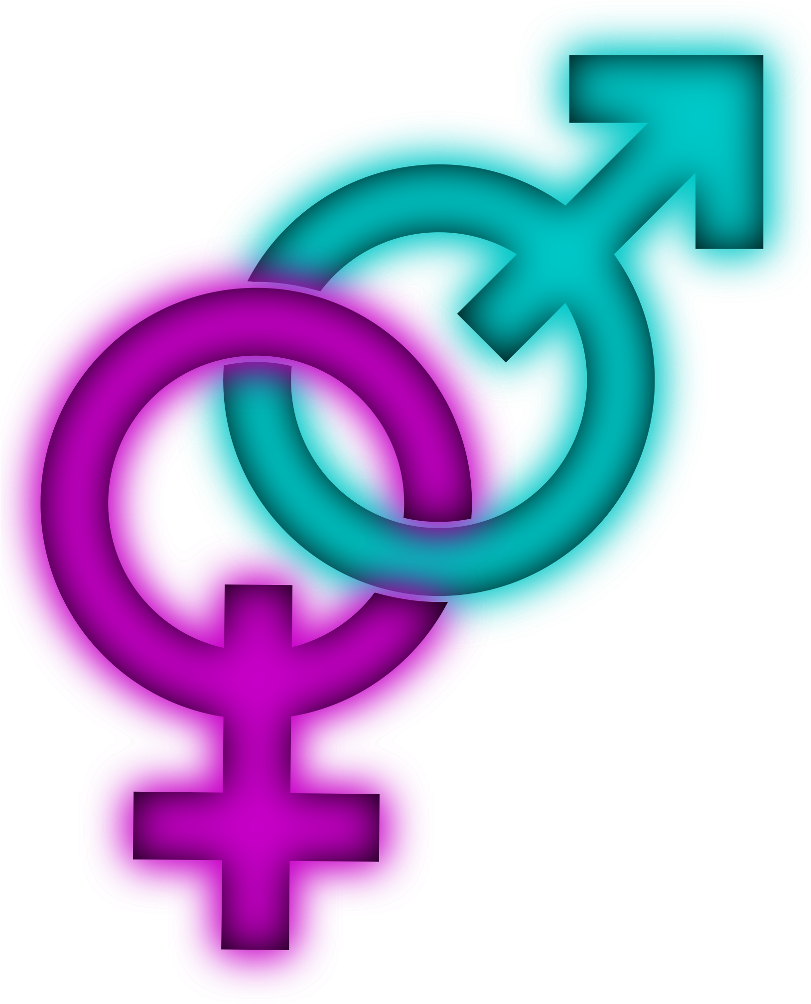 Big Image - Male And Female Symbols Transparent (1627x2400)