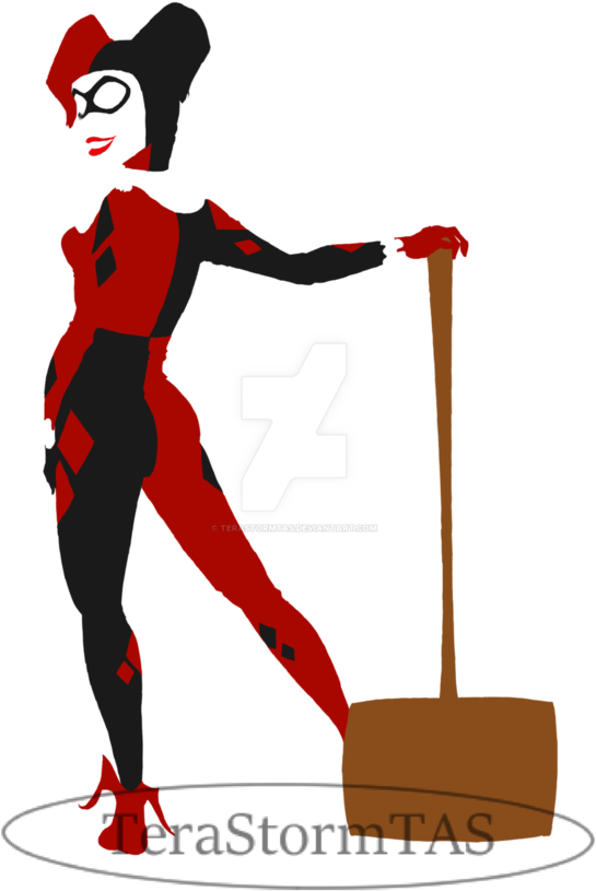 Silhouette By Terastormtas - Harley Quinn (786x1016)