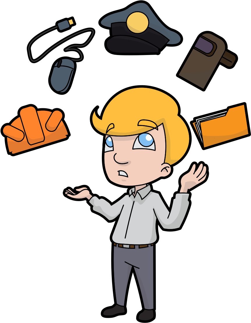 Cartoon Man Juggling Careers - Wikimedia Commons (960x1186)