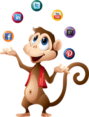100th Monkey Media - Social Media Animated Png (305x400)
