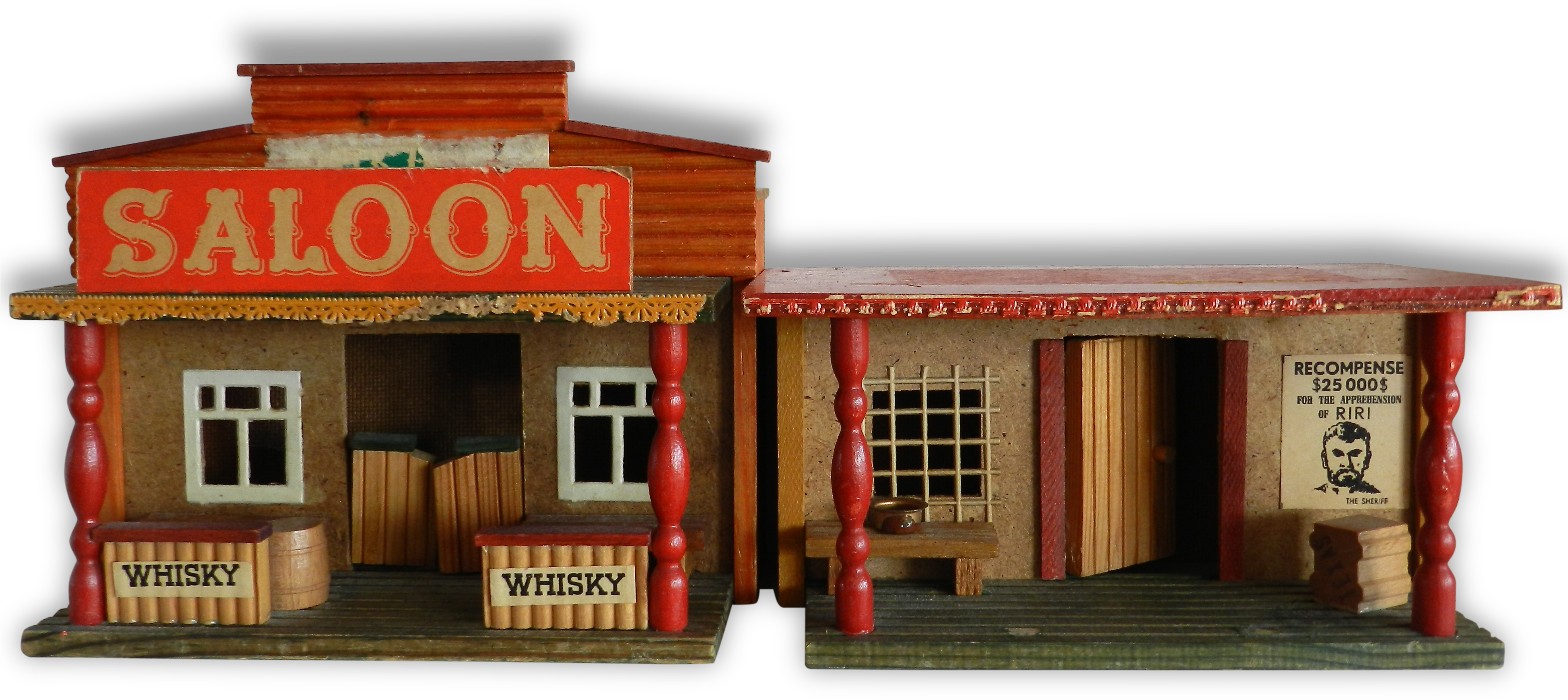 Maison En Bois Saloon Et Prison Du Far-west - Motel (3942x2568)