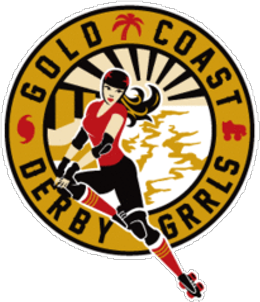 Gold Coast Roller Derby - Gold Coast Derby Grrls (887x1024)