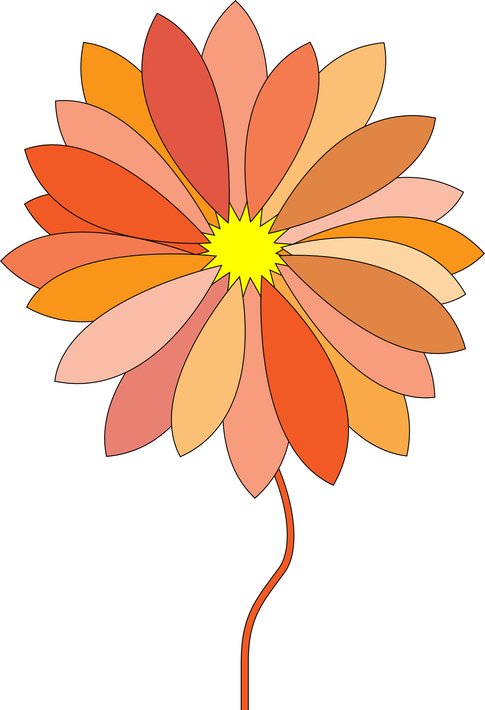Big Image - Cartoon Flower Gif Png (1630x2388)