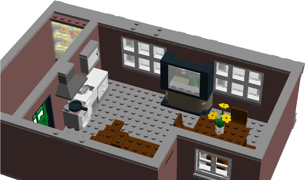The Second Floor Contains The Kitchen And Dining Room - House (1126x601)