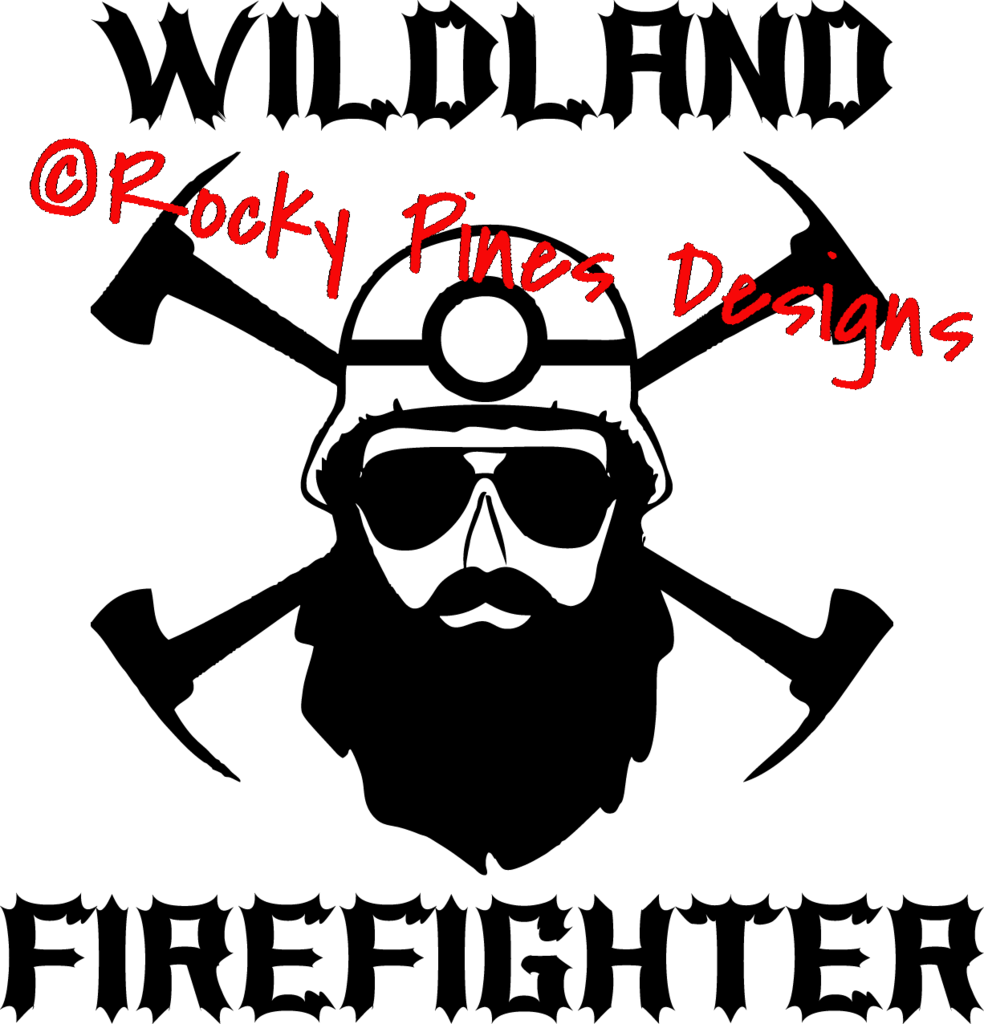 Wildland Firefighter Bearded Decal - Firefighter (984x1024)