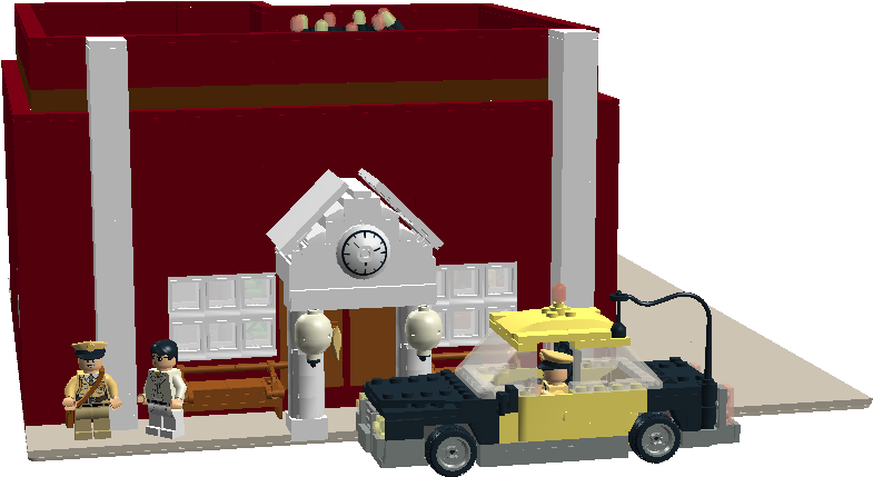 Mayberry Courthouse - Armored Car (784x579)