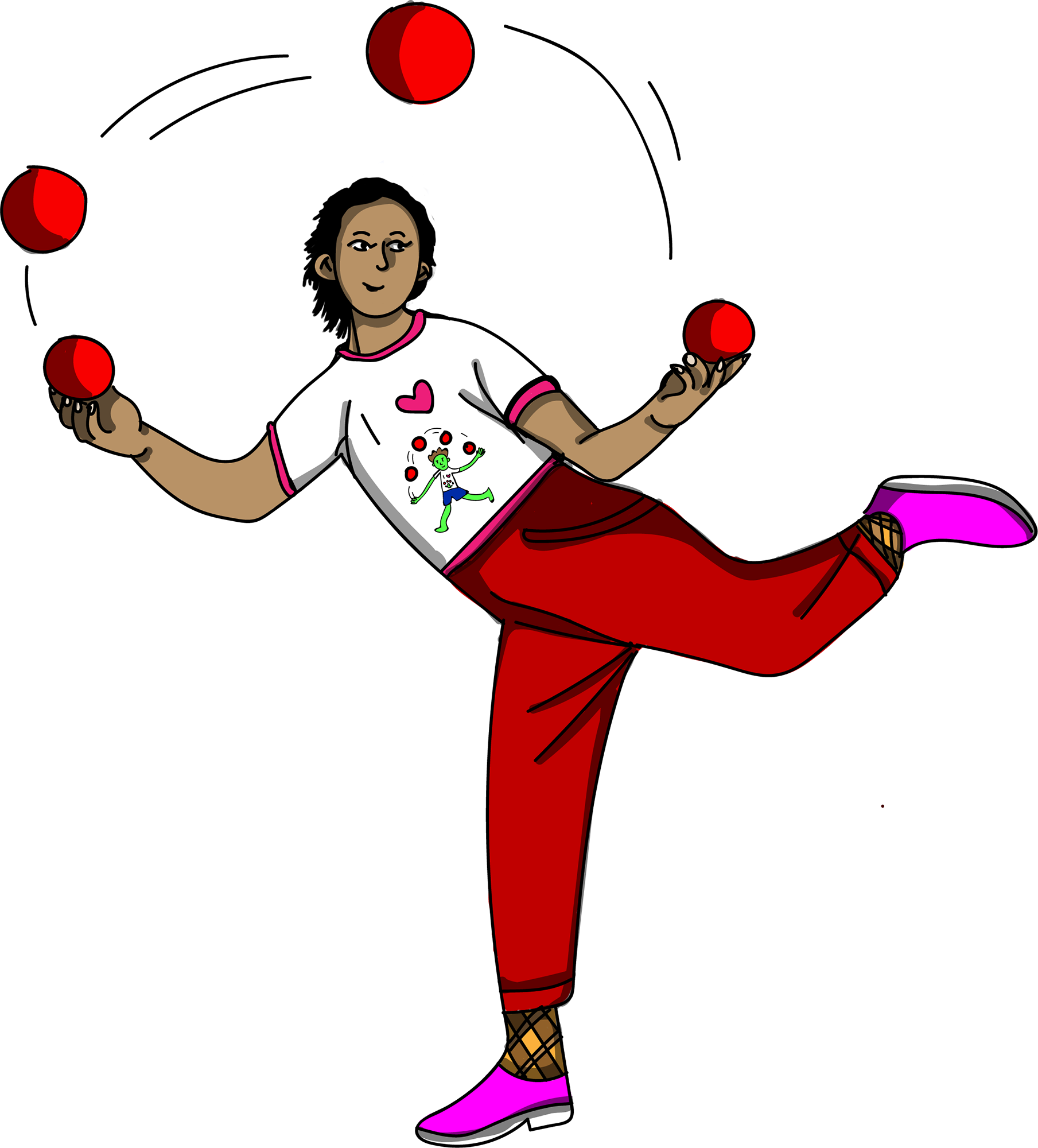 Juggling Png Transparent Images - Cartoon Images Of Jugglers (1809x2000)