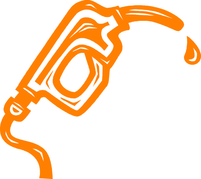 Vector Illustration Of Gasoline Petroleum Fossil Fuel - Oil (783x700)