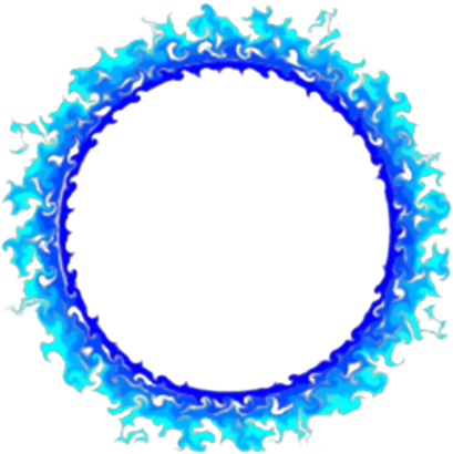 Blue Fire Ring-decal - Blue Ring Of Fire (420x420)