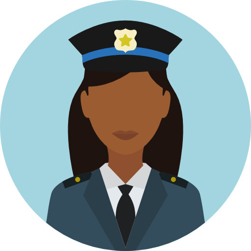 Police Free Icon - Woman Police Icon Free (512x512)